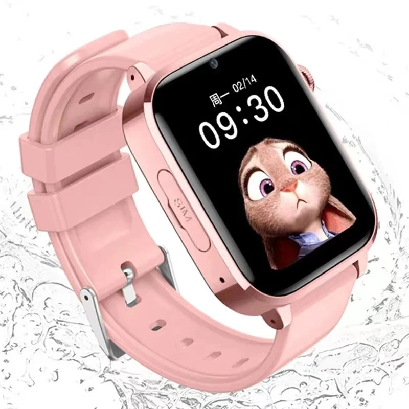 Kids 4G Smart Watch SOS GPS Location Tracker Sim Card Video Call WiFi Chat Camera Flashlight Waterproof Smartwatch For Children