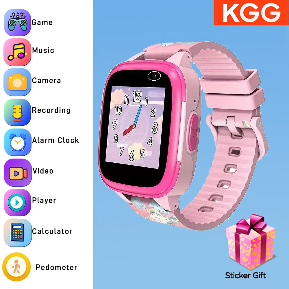 Kids Smartwatch with IPS Touch Screen – Dual Cameras, Games, Music, Video & Pedometer