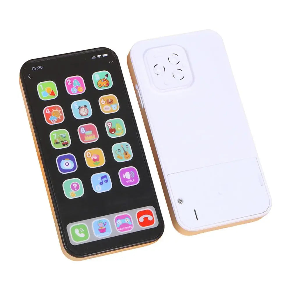 Kids Toy Phone Children Educational Learning Phone with Light Sound Music Interactive Touch Screen for Toddler Early Development