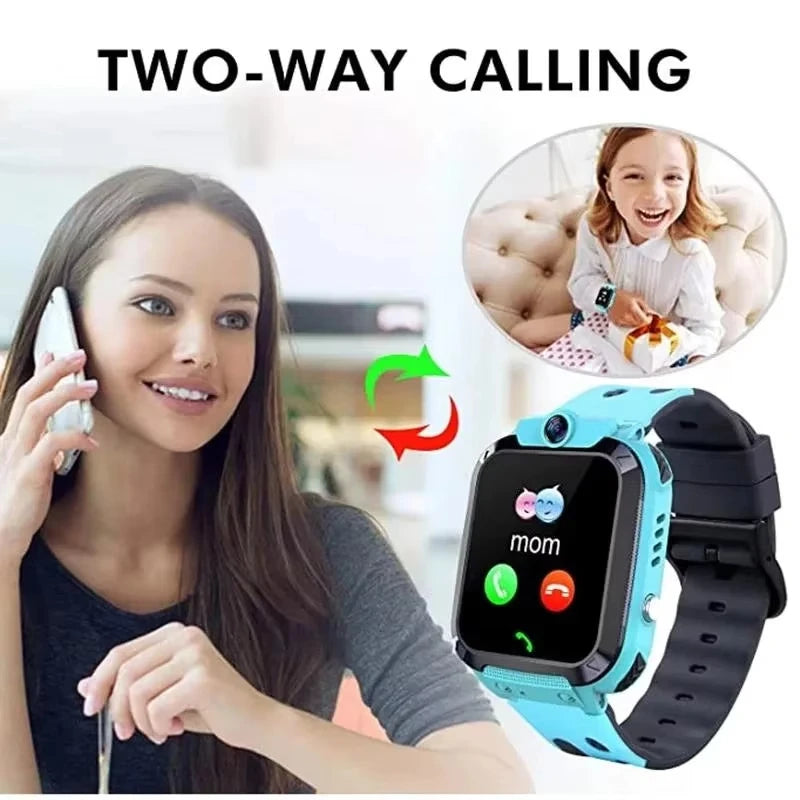 Kids Smart Watch – SOS, GPS Location, SIM Card Call, Camera & Waterproof | iOS & Android
