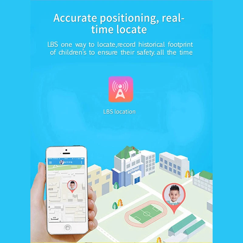 Kids Safety Smart Watch – GPS Location, Camera, Fun Apps & Entertainment