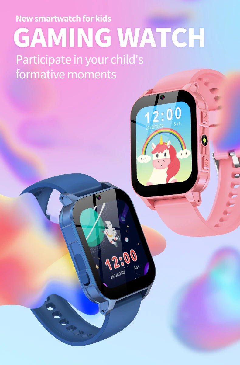 Kids Digital Smartwatch – Camera, Music & Video Player, Flashlight, Pedometer & Games