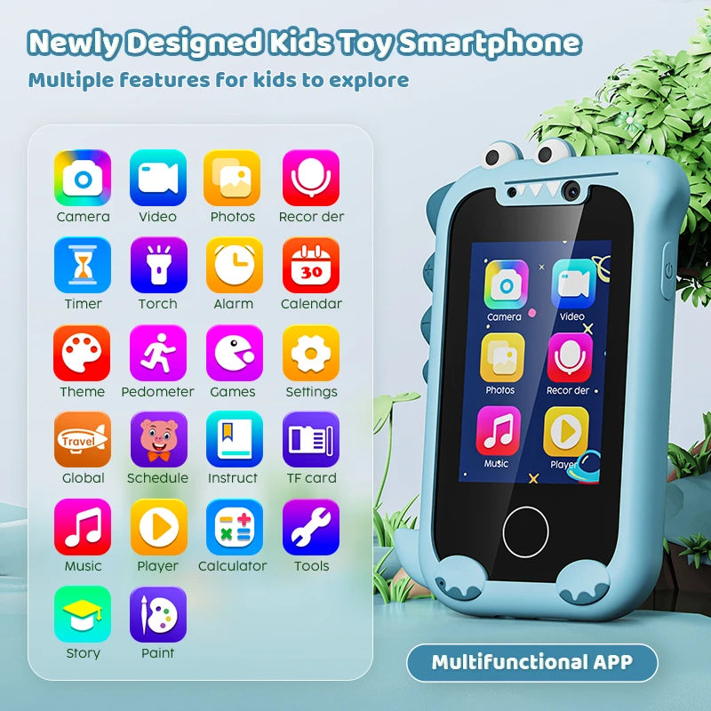 Kids Educational Smart Toy Phone – Touchscreen, Music, Games & Dual Camera