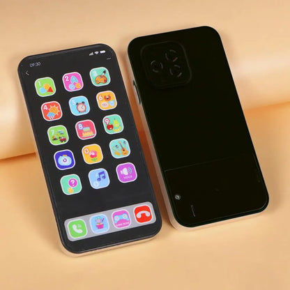 Kids Toy Phone Children Educational Learning Phone with Light Sound Music Interactive Touch Screen for Toddler Early Development