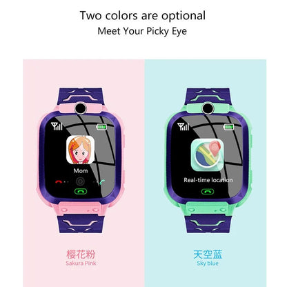 Kids smart watch, SIM card, kids smart watch, phone call, camera, voice requests, photo, boy, girl, gift, document, screen, Q19