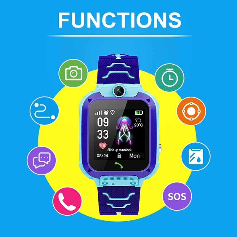 Kids Safety Smart Watch – GPS Location, Camera, Fun Apps & Entertainment