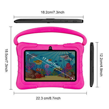 Kids Tablet 7 inch Android Tablet for Kids 64GB, Toddler Tablets with Shockproof Case, Parent Control, Bluetooth, WiFi,