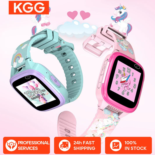 Kids Smart Watch 1.44 IPS Touch Screen 11 Games Dual Cameras Video Music Player Voice Recorder Pedometer Children Clock Gifts