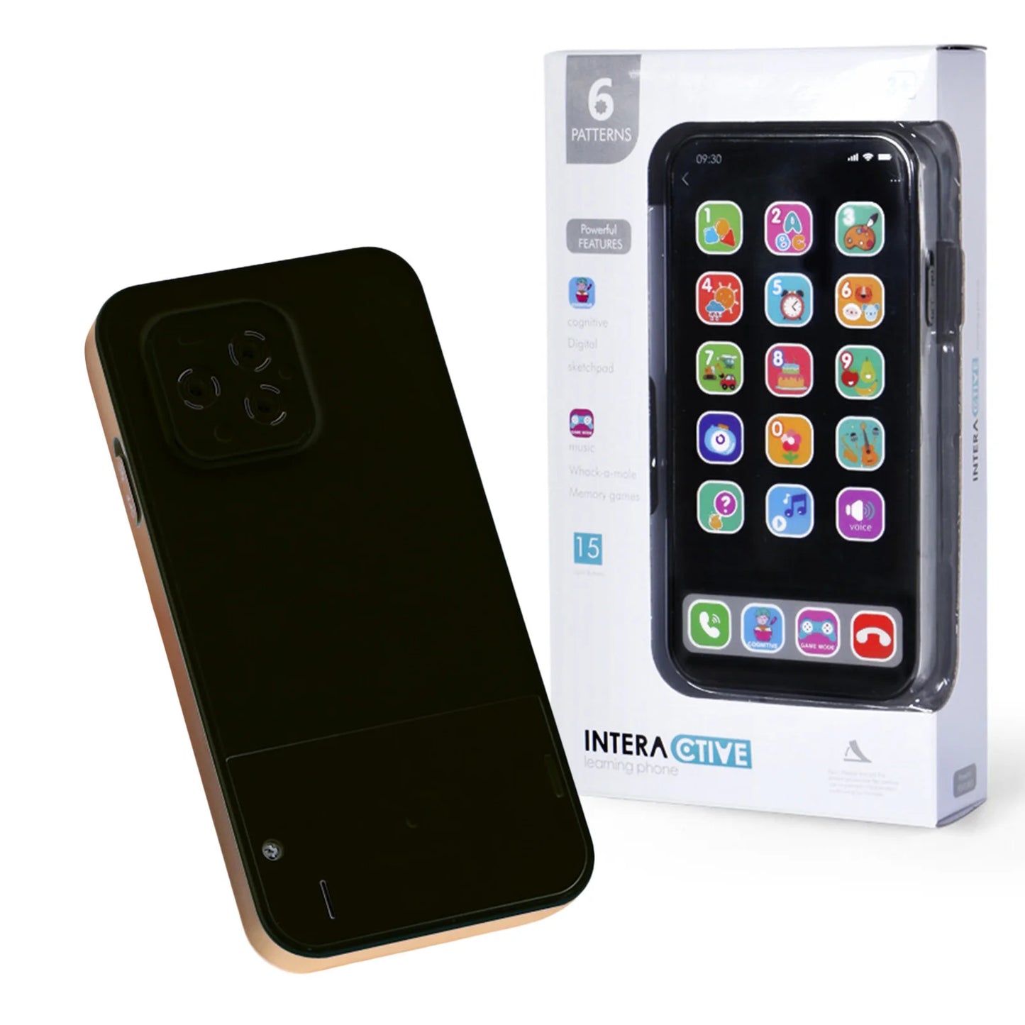 Kids Toy Phone Children Educational Learning Phone with Light Sound Music Interactive Touch Screen for Toddler Early Development