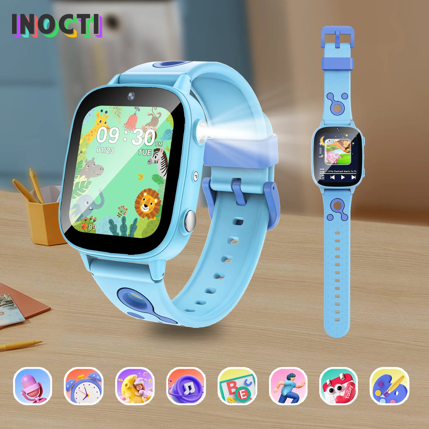 2025 New Kids Toy Game Watch HD Touch Screen Camera 26 Games Sleep Monitoring Alarm Clock Calculator Birthday Gift Boy Girl
