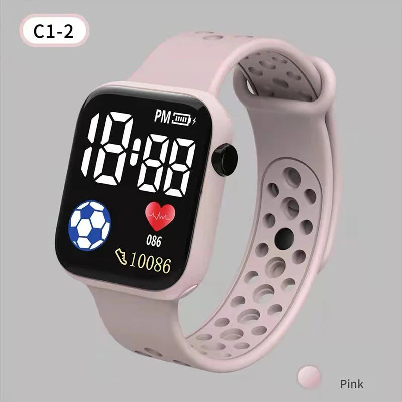 Kids Watch Calculator Function LED Digital Watch Sports Electronic Watch for Boys Girls Kids Student Gift Clock