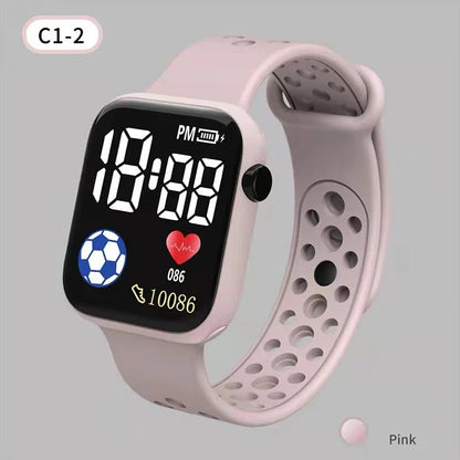 Kids Watch Calculator Function LED Digital Watch Sports Electronic Watch for Boys Girls Kids Student Gift Clock