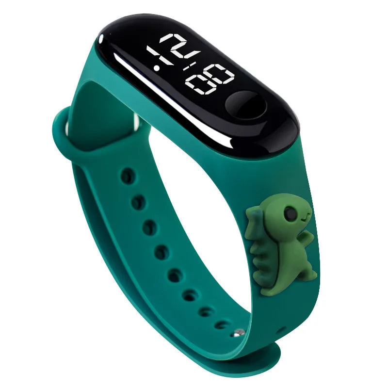 Waterproof Sports Watch for Kids Cartoon Dinosaur Unicorn Toys Children Led Digital Electronic Watch for Boys Girls Bracelet