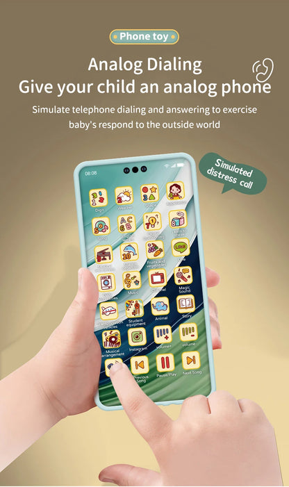 Children Toys Cell Phone Baby Early Education Story Mobile Phone Toys Study English Toys Corpuscle Audio Book Music Toys Gifts
