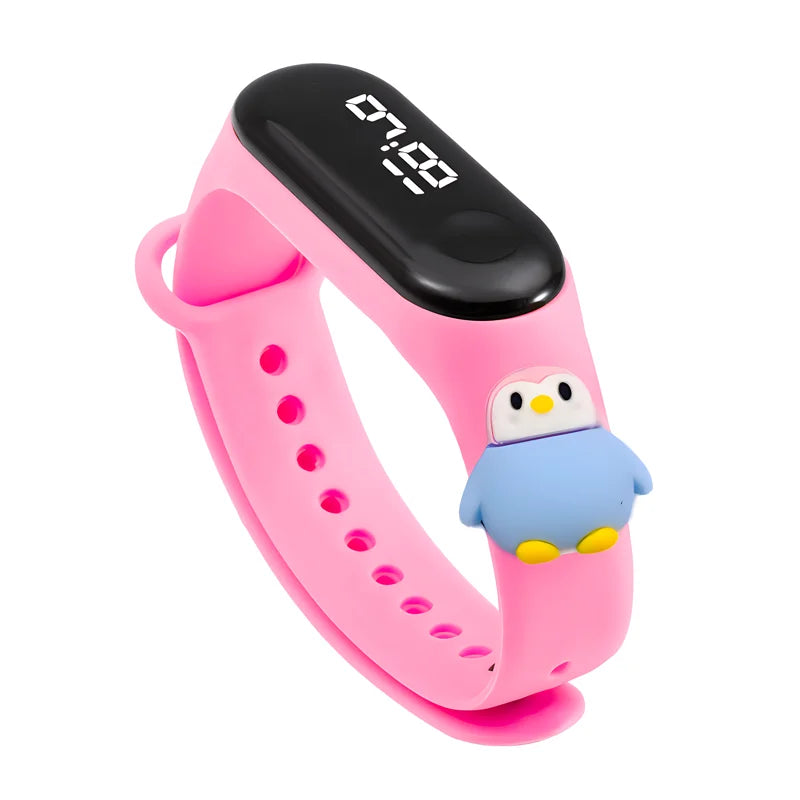 Waterproof Sports Watch for Kids Cartoon Dinosaur Unicorn Toys Children Led Digital Electronic Watch for Boys Girls Bracelet
