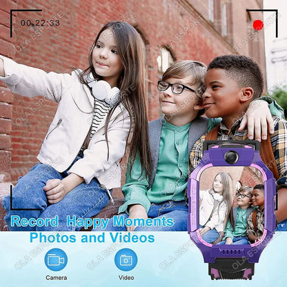 Kids Smart Watch 2G SOS GPS Location Sim Card Call Smart Watch Camera Waterproof Watch Gift For Ios Android Children Gifts 2025