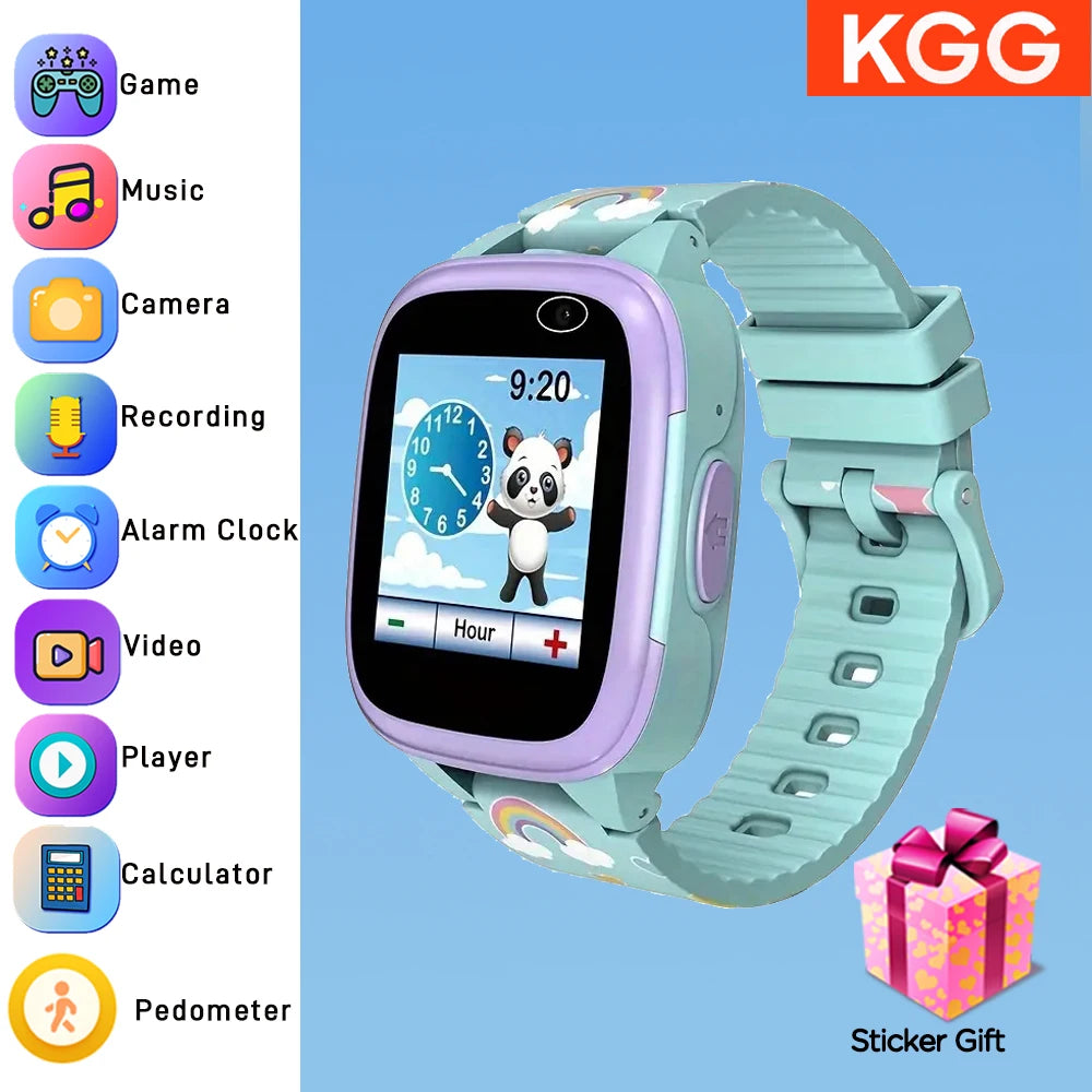 Kids Smartwatch with IPS Touch Screen – Dual Cameras, Games, Music, Video & Pedometer