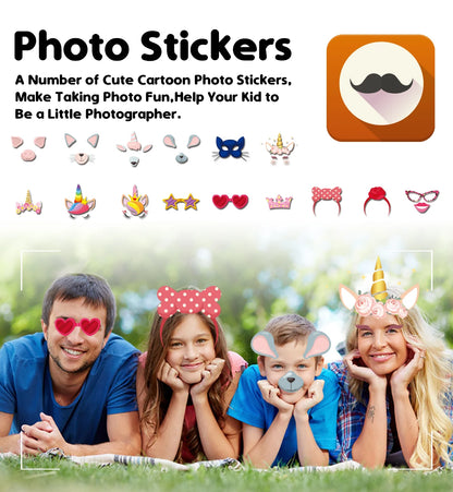 Kids Smart Watch 1.44 IPS Touch Screen 11 Games Dual Cameras Video Music Player Voice Recorder Pedometer Children Clock Gifts