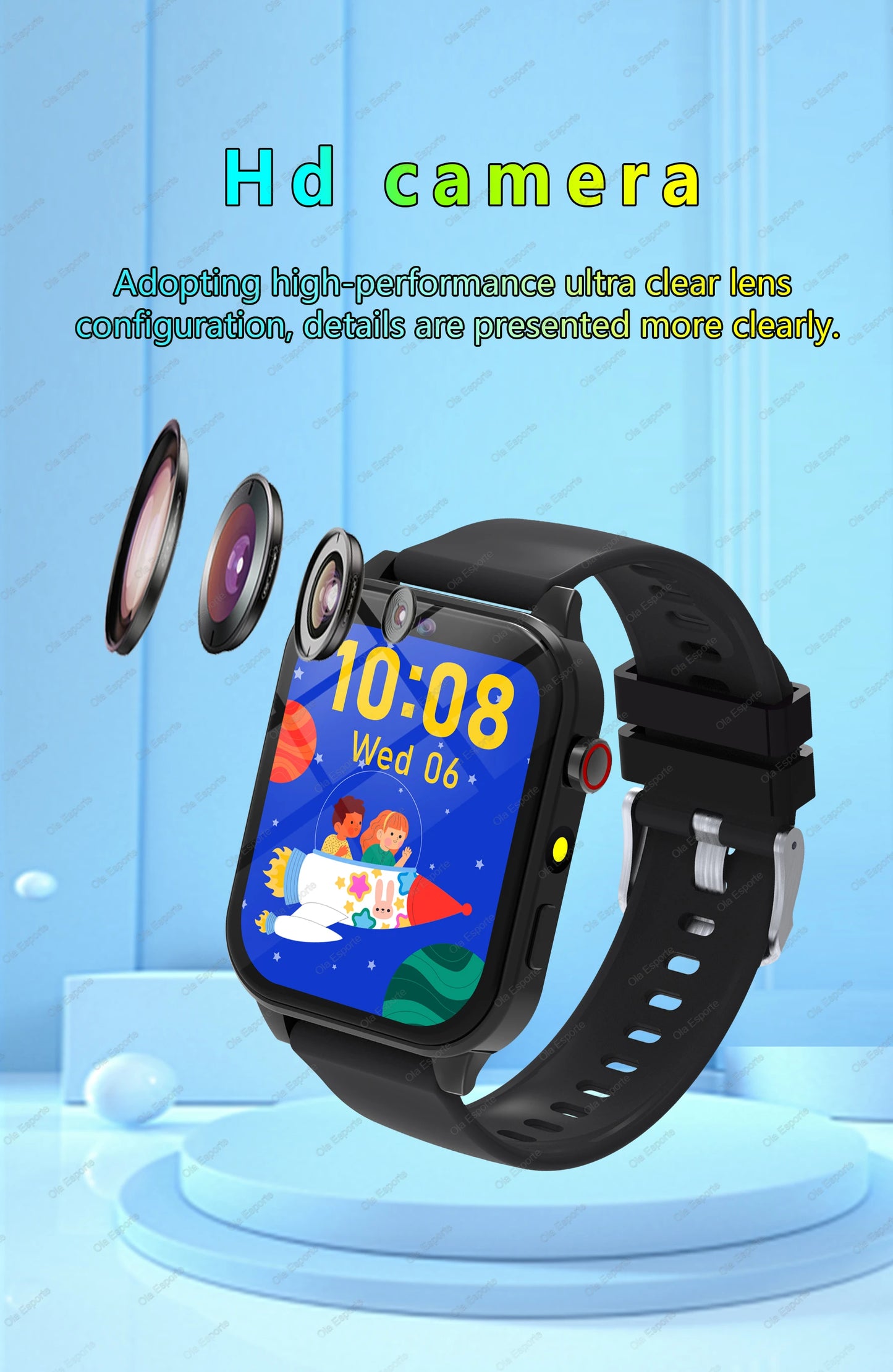 Children's Wristwatch 18 Games Kids Smart Watch Pedometer Tracker Time Display Sleep Calculator Stopwatch Flashlight Smartwatch
