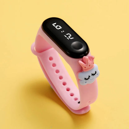 Waterproof Sports Watch for Kids Cartoon Dinosaur Unicorn Toys Children Led Digital Electronic Watch for Boys Girls Bracelet