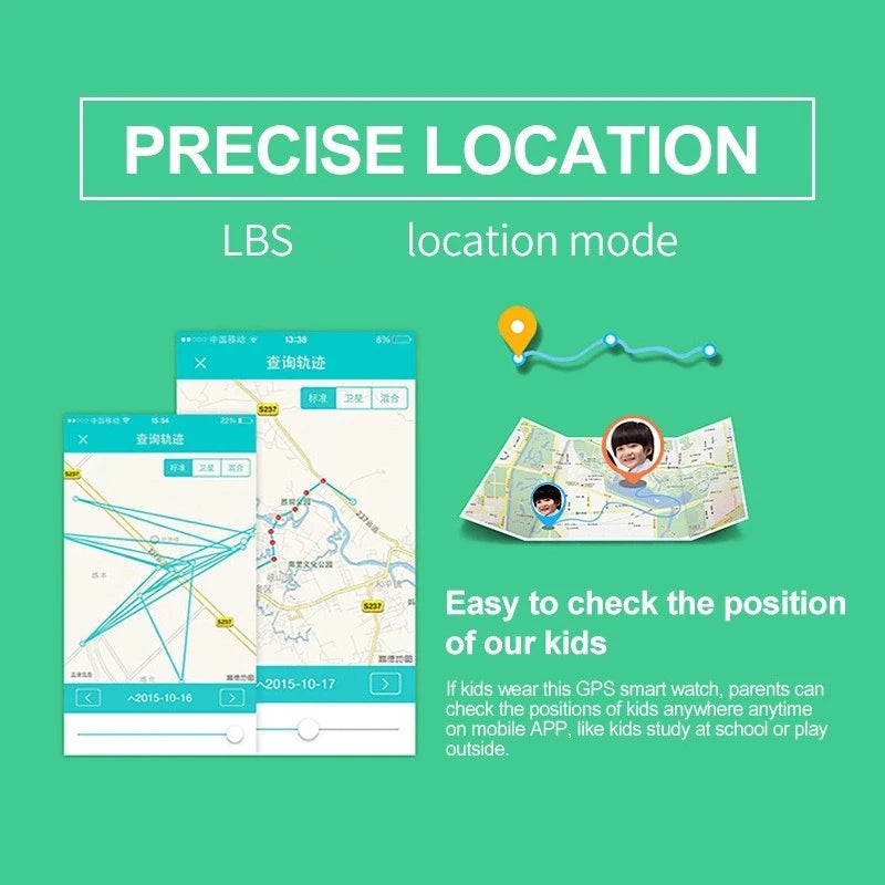 Kids Safety Smart Watch – GPS Location, Camera, Fun Apps & Entertainment