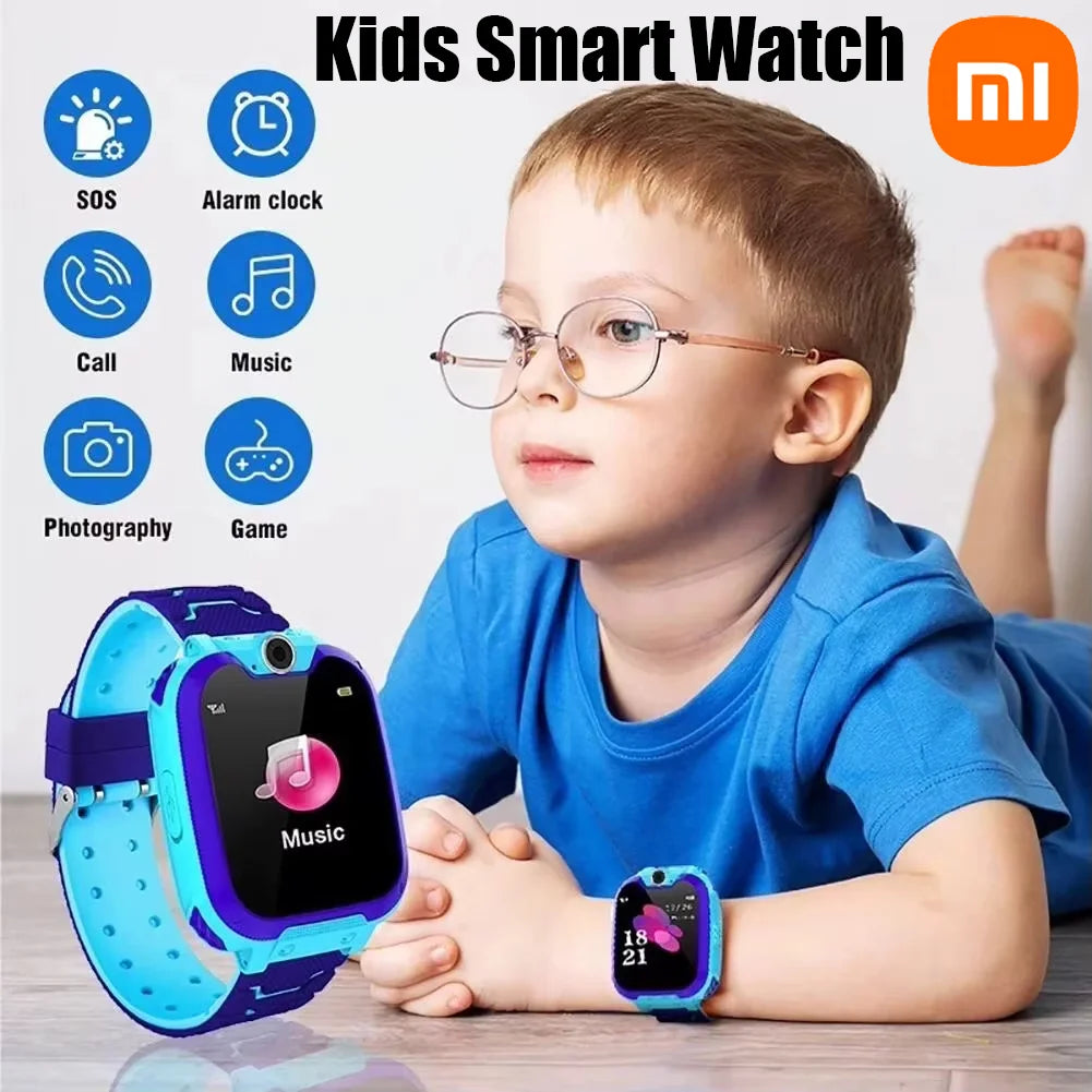 Xiaomi Kids Smart Watch SOS GPS Location Tracke Sim Card Call Child SmartWatch Camera Waterproof Watch Gift For Ios Android NEW