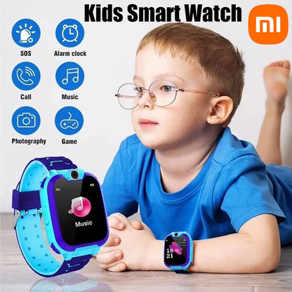 Xiaomi Kids Smart Watch SOS GPS Location Tracke Sim Card Call Child SmartWatch Camera Waterproof Watch Gift For Ios Android NEW
