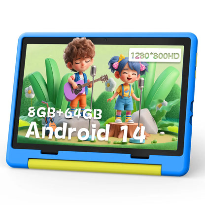 Kid Tablet 10 Inch Android 15 Octa Core 14GB RAM 64GB ROM 128GB Expandable 5000mAh WiFi Bluetooth Children's Gift Kids Software