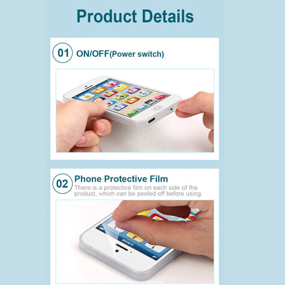 Kids Fun Learning Play Phone - Interactive Simulation, Numbers & Fruits, 12 Educational Keys - Fosters Cognitive Skills, Built-i