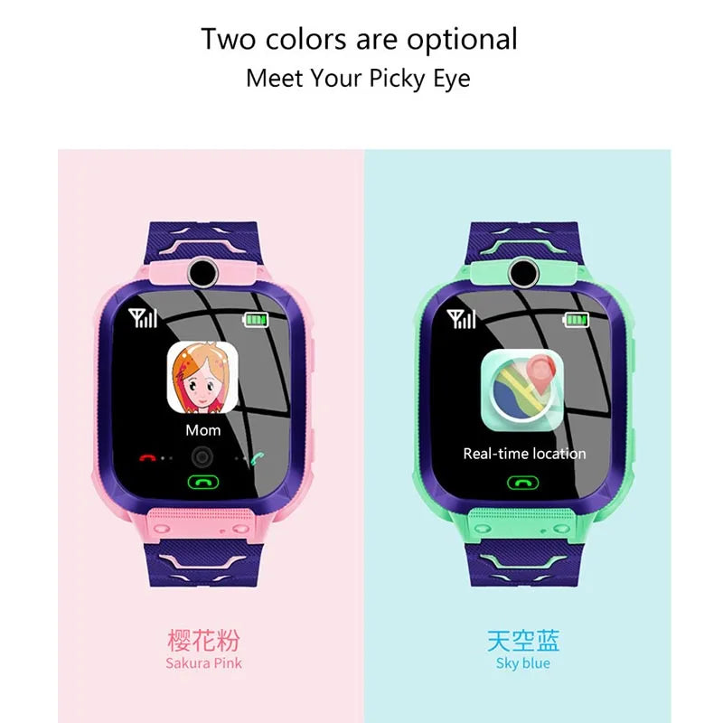 Interactive Kids Smart Watch – SIM Card, Phone Calls, Camera, Voice Requests & Touch Screen