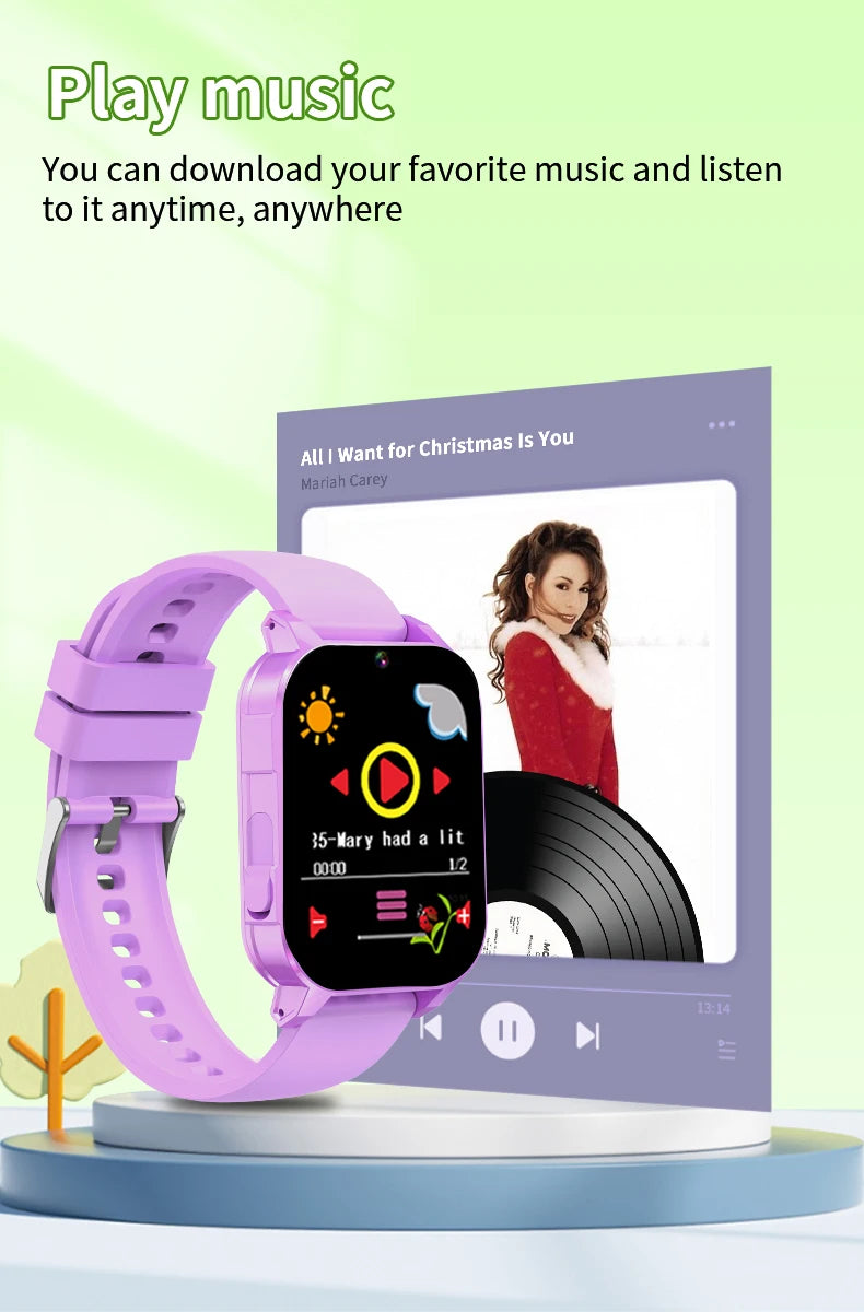 Kids Digital Smartwatch – Camera, Music & Video Player, Flashlight, Pedometer & Games