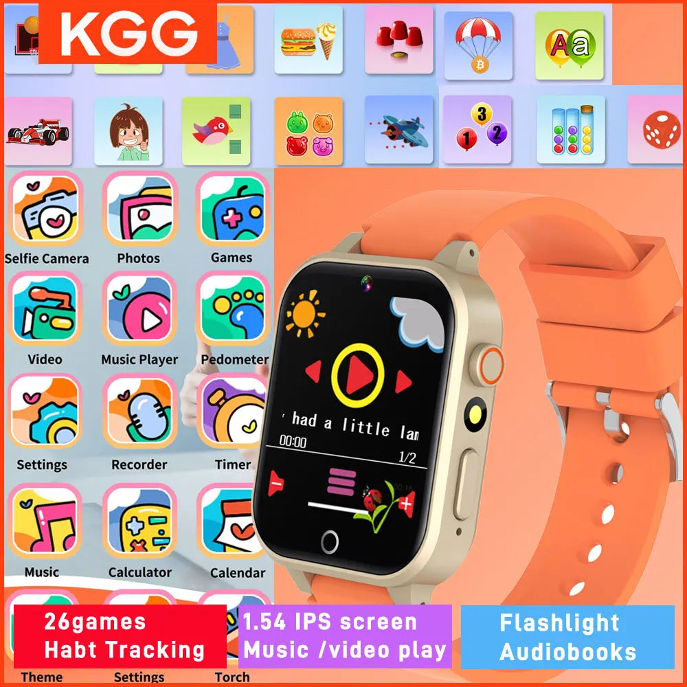 Advanced Kids Smart Watch – Games, Music Player, Video, Habit Tracker & Alarm Clock