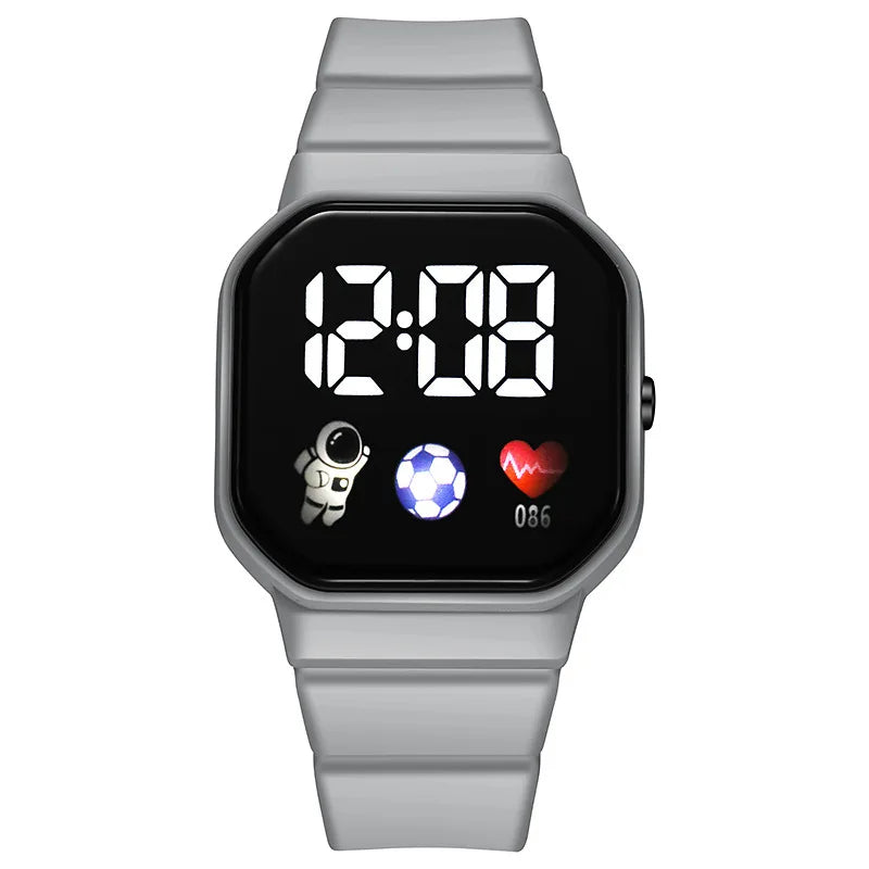 Kids Watch Sport LED Digital Watches Spaceman Silicone Strap Waterproof Electronic Wristwatch for Children Boys Girls Gifts