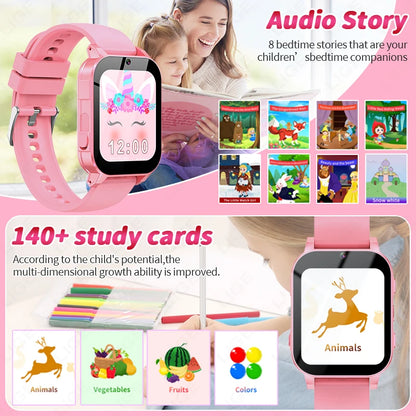 Kids Smart Watches With Camera Music Video Player Flashlight Pedometer Children's Smartwatch Game Digital Watch Boys Girls Gift